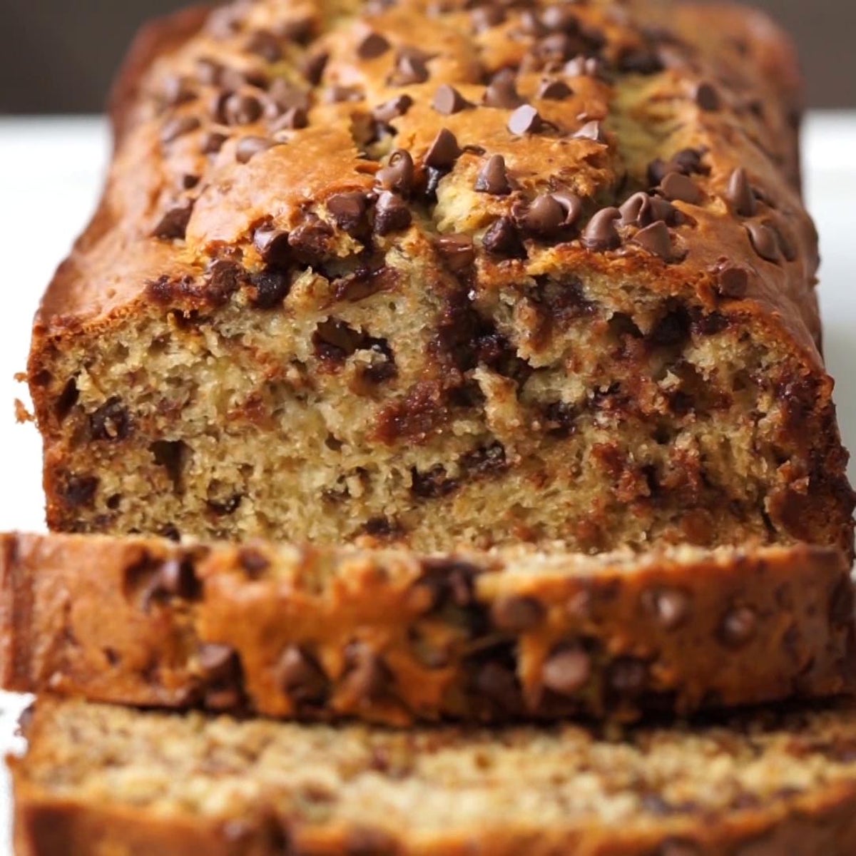 Sour Cream Chocolate Chip Banana Bread