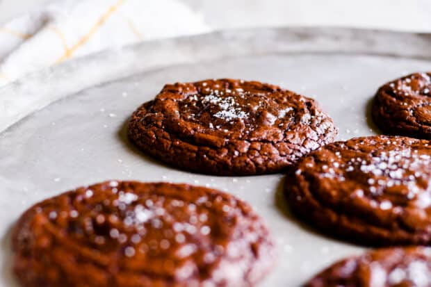 Chocolate Truffle Cookies with Crackly Crust