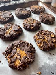Dark Chocolate Peanut Butter Cup Cookies